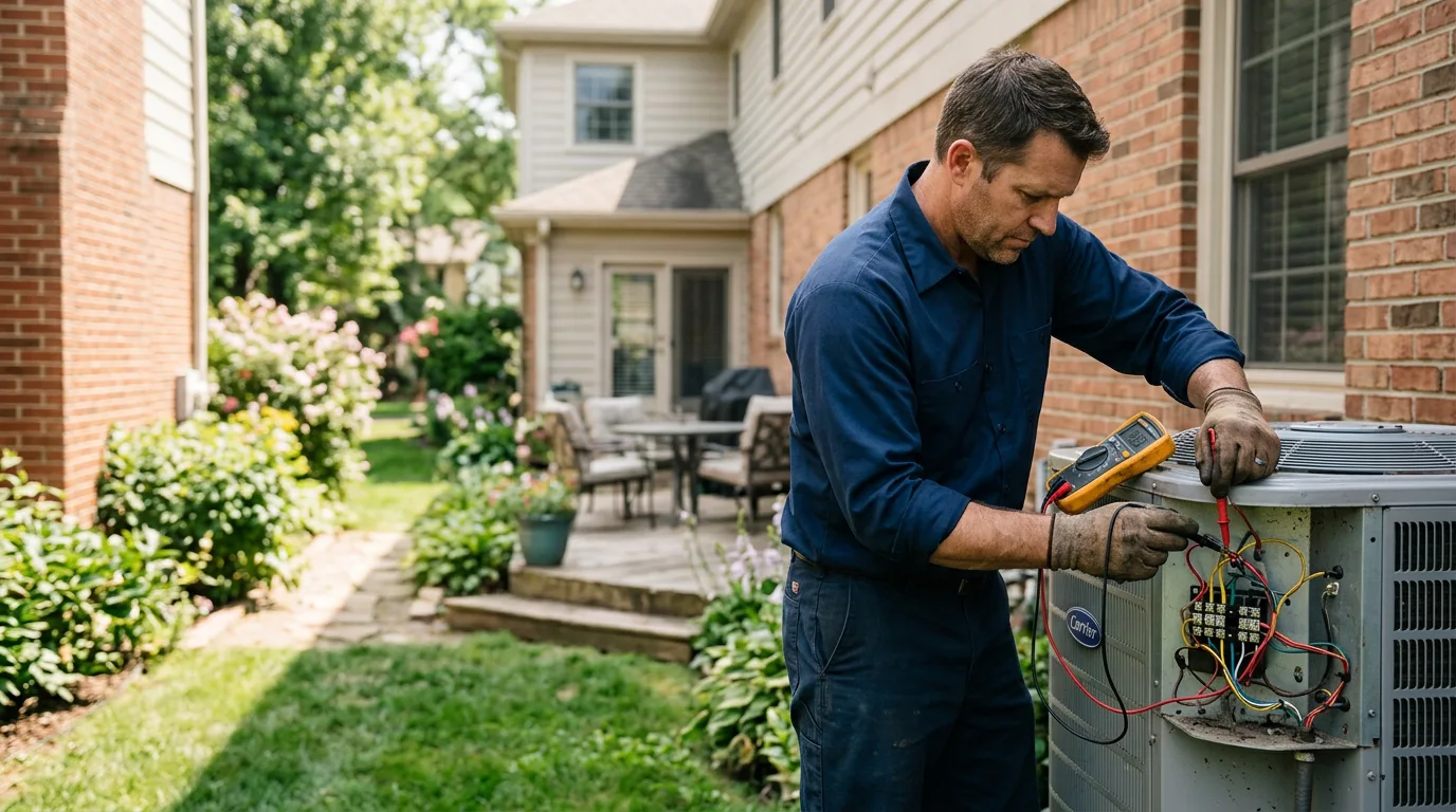 HVAC technician working near Westminster, MA